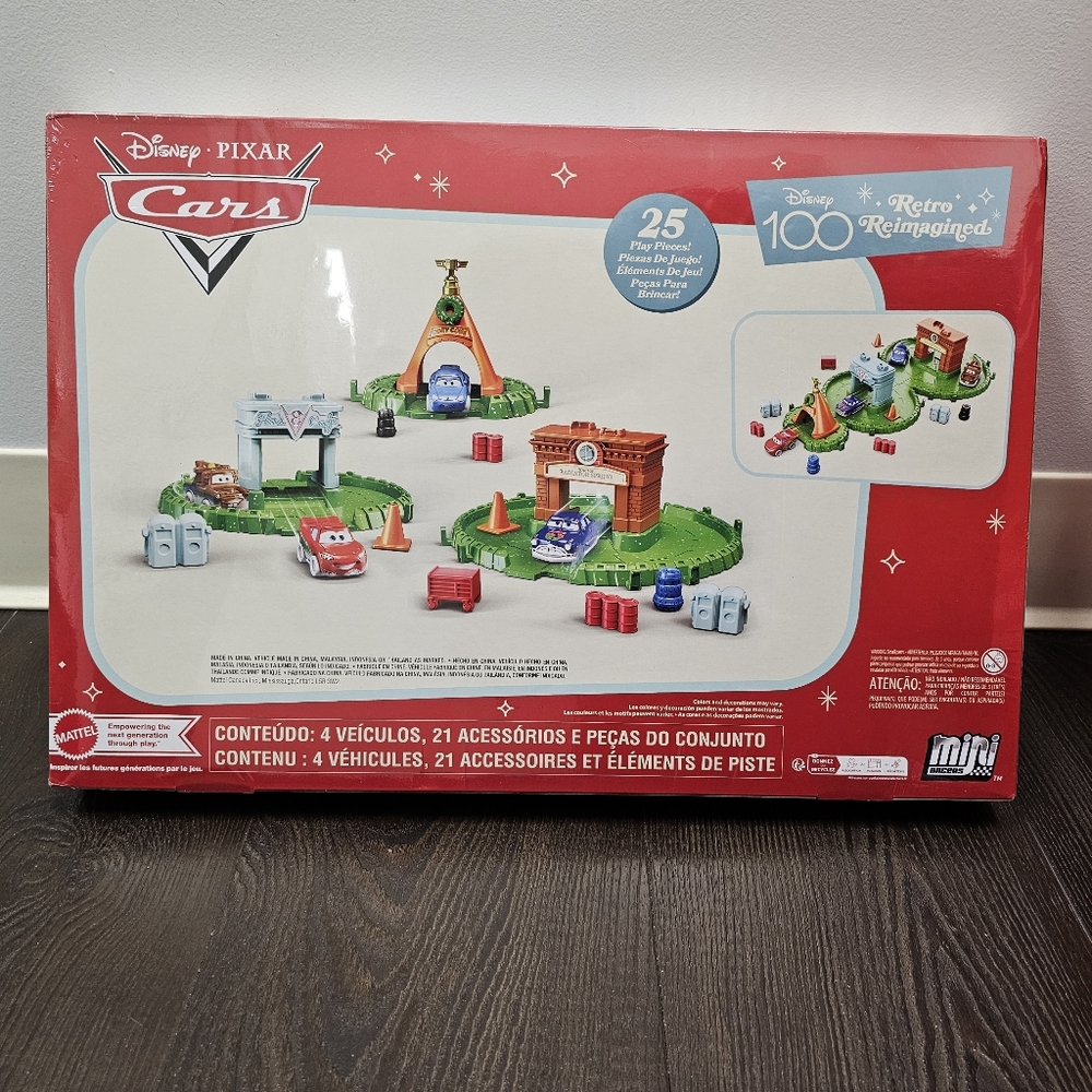 Disney Pixar Cars Mini Racers Advent TOY Calendar w/ 24 Play Pieces SEALED! NIB